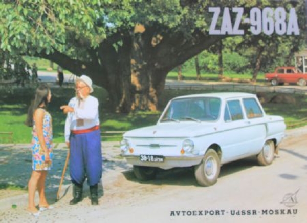 ZAZ 968 A Saporoshez Modelprogram 1972 Carbrochure (9713)